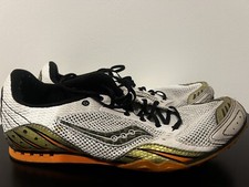 Ascis Hyper MD Spikes M 10.5 White Orange