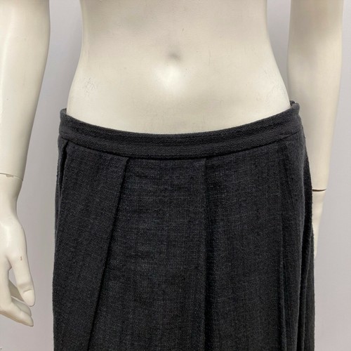 Tocca Skirt Black Blue and Copper Brown Wool & Linen Size 6 - Picture 4 of 5