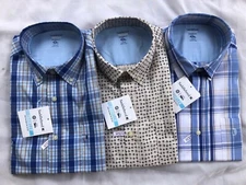 NWT Men Saddlebred Easy Care Long Sleeve Plaid Button Down Shirt Size M/L/XL/2XL