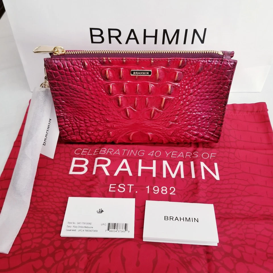 BRAHMIN RUBY OMBRE MELBOURNE DAISY WRISTLET !!LIMITED EDITION!! HARD TO FIND!!