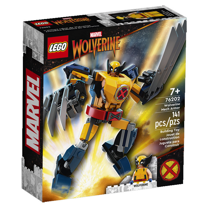 LEGO Marvel Super Heroes 76202 Mech Wolverine - Set Storico X-Men