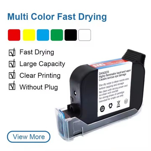 Handheld inkjet printer prints production date, batch number, barcode on plastic - Afbeelding 4 van 6
