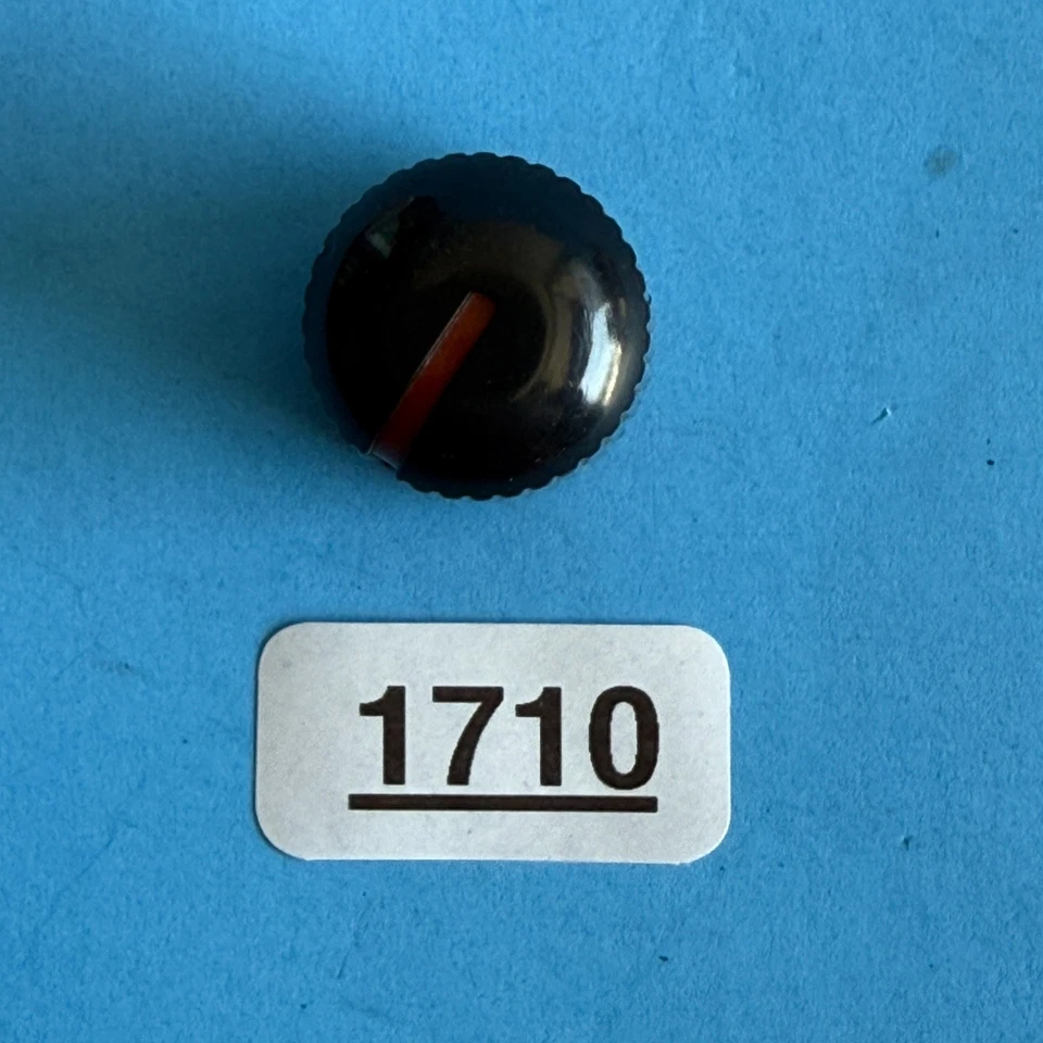 RAVEN RG 60 Guitar Amp Used Amplifier OEM Part: Control Knob Black Red Cap Cover - Image 2 of 4