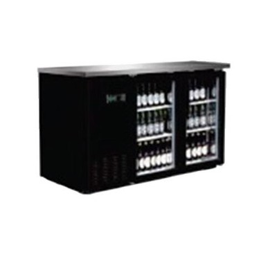 Serv-Ware BB2-24G-HC 49'' 2 Section Back Bar Cooler with Glass Door