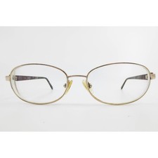 SP4002 YG Gold Tone Oval Eyeglass Frames Purple Marbled Temples 54-15-135