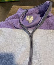 OshKosh B'gosh Girls Colorblock Sherpa Fleece Full Zip Jacket Size 12/12A