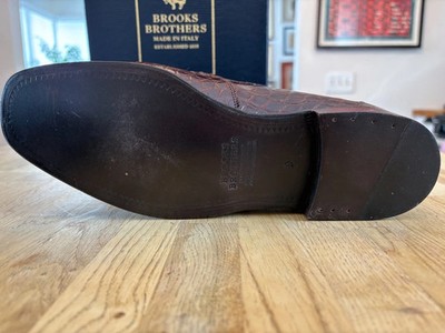 Brooks Brothers Special Edition Mens Genuine Alligator Shoes  display picture 3