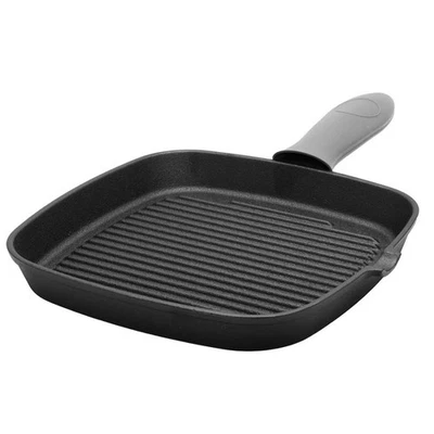 Gusseiserne Grillpfanne 24 cm mit Silikonabdeckung 2668 - Bild 1 von 4