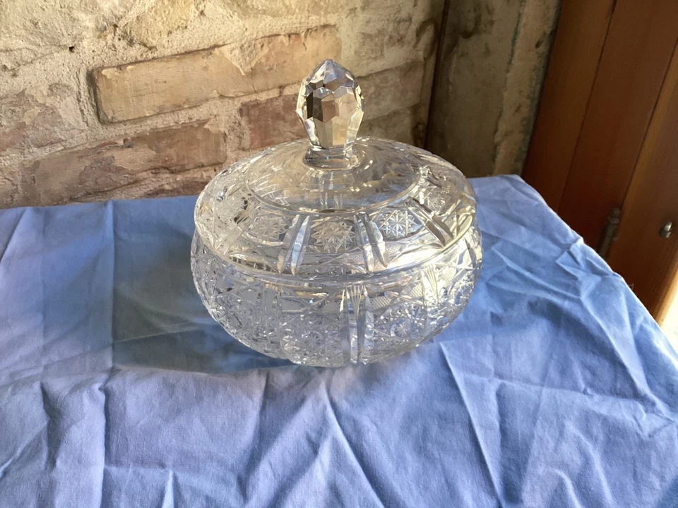 vaso in vetro cristallo porta caramelle - Immagine 3 di 4