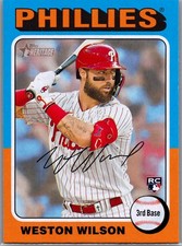 2024 Topps Heritage Weston Wilson #105 Philadelphia Phillies