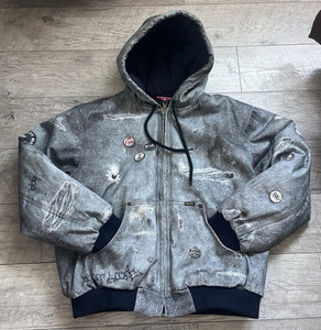 Supreme Reflective Arc Hooded Work Jacket | eBay