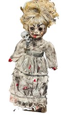 ZOMBIE doll creepy horror halloween decor prop 16  bloody scary