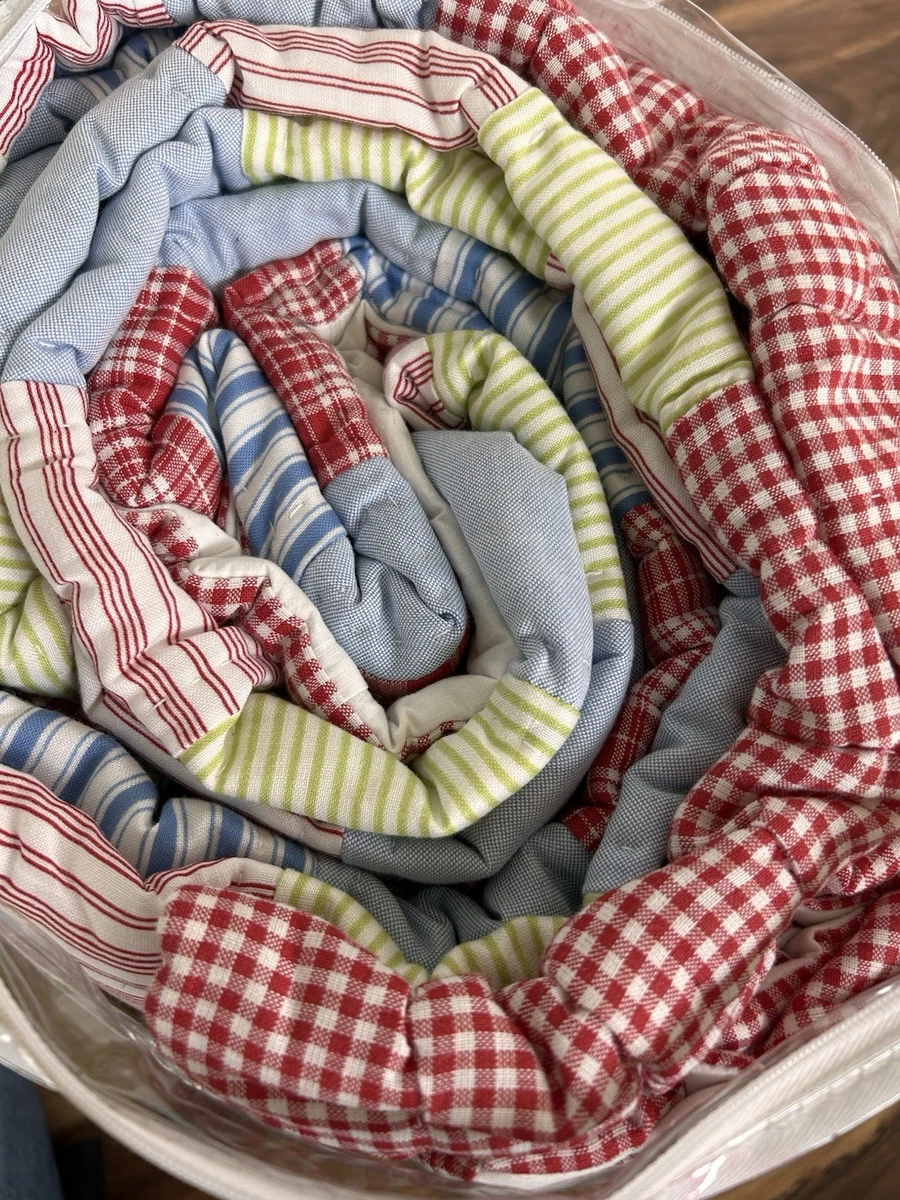Drap plat pour lit simple Martha Stewart vintage Vichy jaune