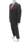 Burberry Mens 2 Piece Suit Gray Striped Wool Classic Size L — photo 4