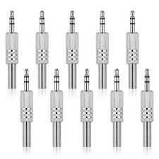 10PCS 3.5mm Replacement Repair Plug TRS 3 Pole Stereo Male Plug 1/8" Earphone...
