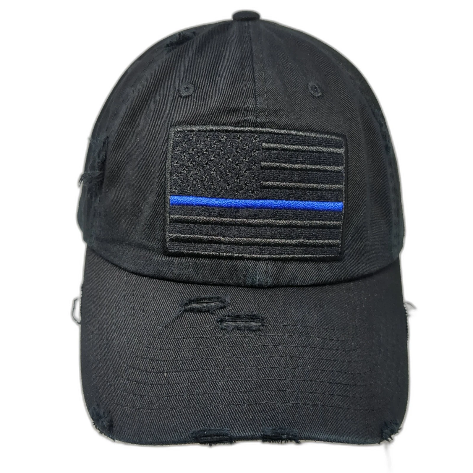 U.S. Flag Slideback Baseball Cap Black One Size Adjustable Kb Ethos Vintage