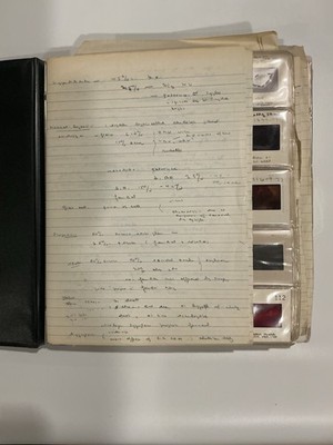 Vintage 1970s Medical Pathology Slide Archive Binder Liver Hepatitis UPenn -B2