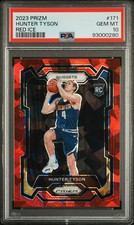 2023 Panini Prizm Hunter Tyson Red Ice RC PSA 10