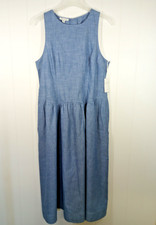 NWT Free Assembly Chambray Denim Dress Size XL 16-18 Cottagecore Garden Modest