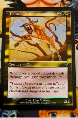 Horned Cheetah    Foil Nm Uncommon Magic the Gathering Mtg Invasion Og Card