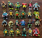 VTG Teenage Mutant Ninja Turtles TMNT Lot 24 Figures Playmates 1990's Scale Tail