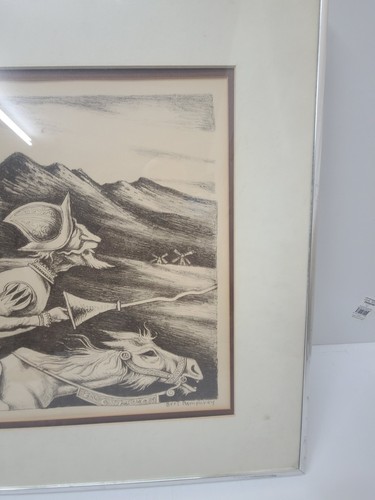 Don Quijote Spanish Cowboy Lithographie Bert Pumphrey 1/150 Robert Sills gerahmt - Bild 5 von 23