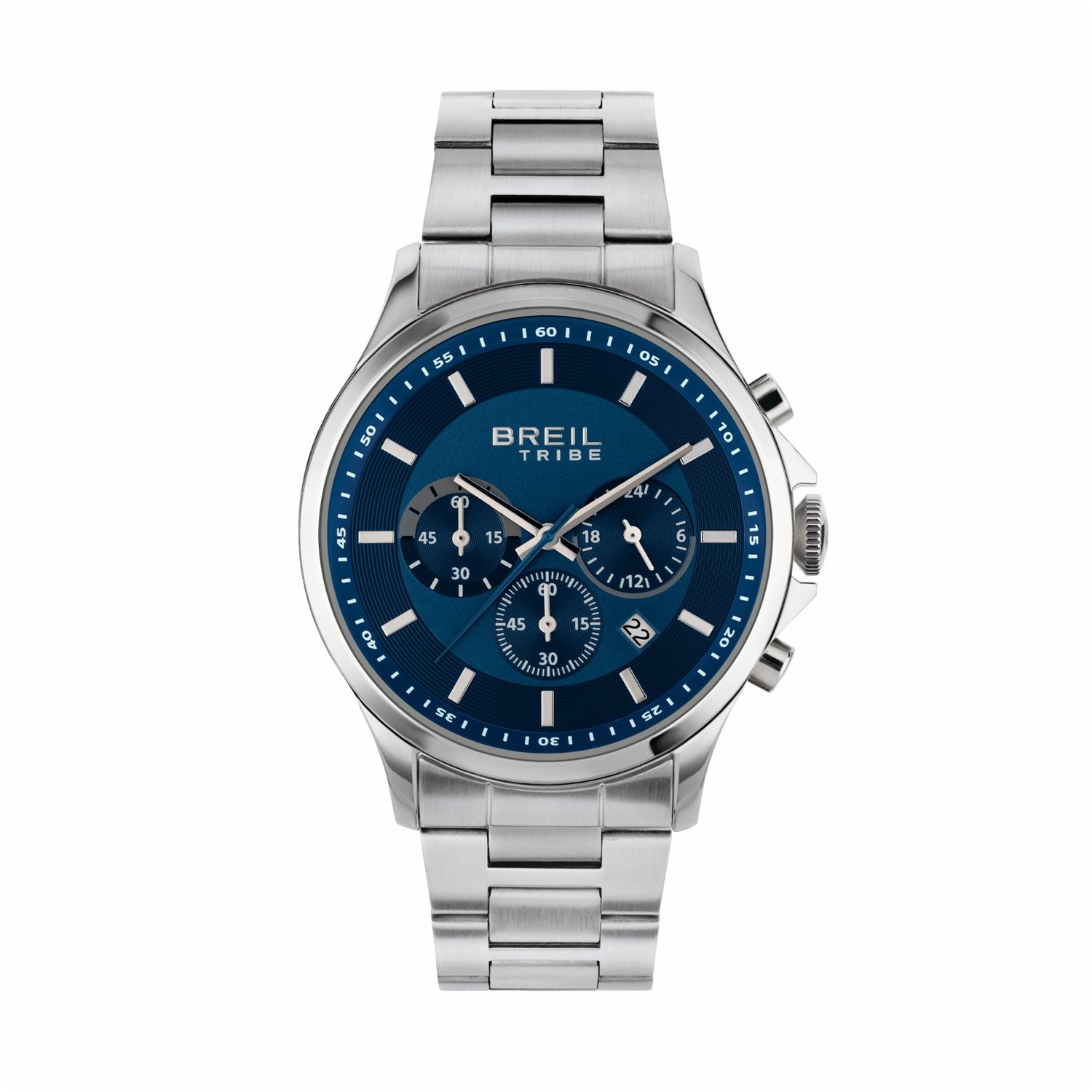 Montre homme Breil Tribe KART EW0659 cadran noir bracelet acier quartz