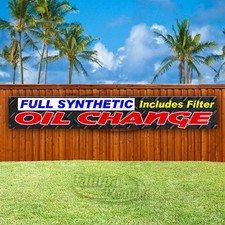 FULL SYNTHETIC OIL CHANGE Advertising Cars Vinyl Banner Flag Sign USA XL01607
