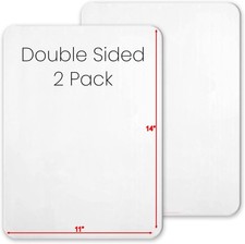 Small White Board 11x14 Dry Erase Board Double Sided Whiteboard Kids 2 PCS