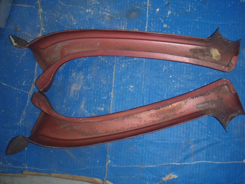 Pontiac 61 62 Catalina 1961 1962 interior un pilar parabrisas moldura bisel Foto 2 de 4