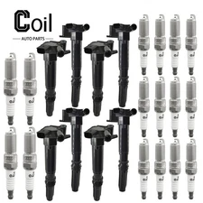 8pcs Ignition Coil and 16pcs Spark Plug For F-150 Ford V8 6.2L 2010-2014