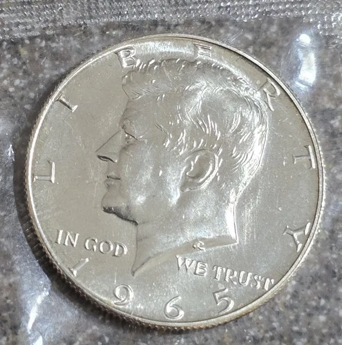 MS 1965-P Silver Kennedy Half Dollar from Mint Cello