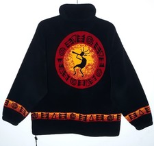Bear Ridge Outfitters Kokopelli Fleece Jacket Size L Full Zip Southwest Vintage