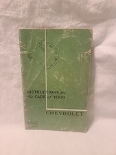 1935 Chevrolet Master Passanger Owners Manual...