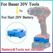 1x Battery Converter For Hart 20V Battery Adapter To For Bauer 20V Series Tools