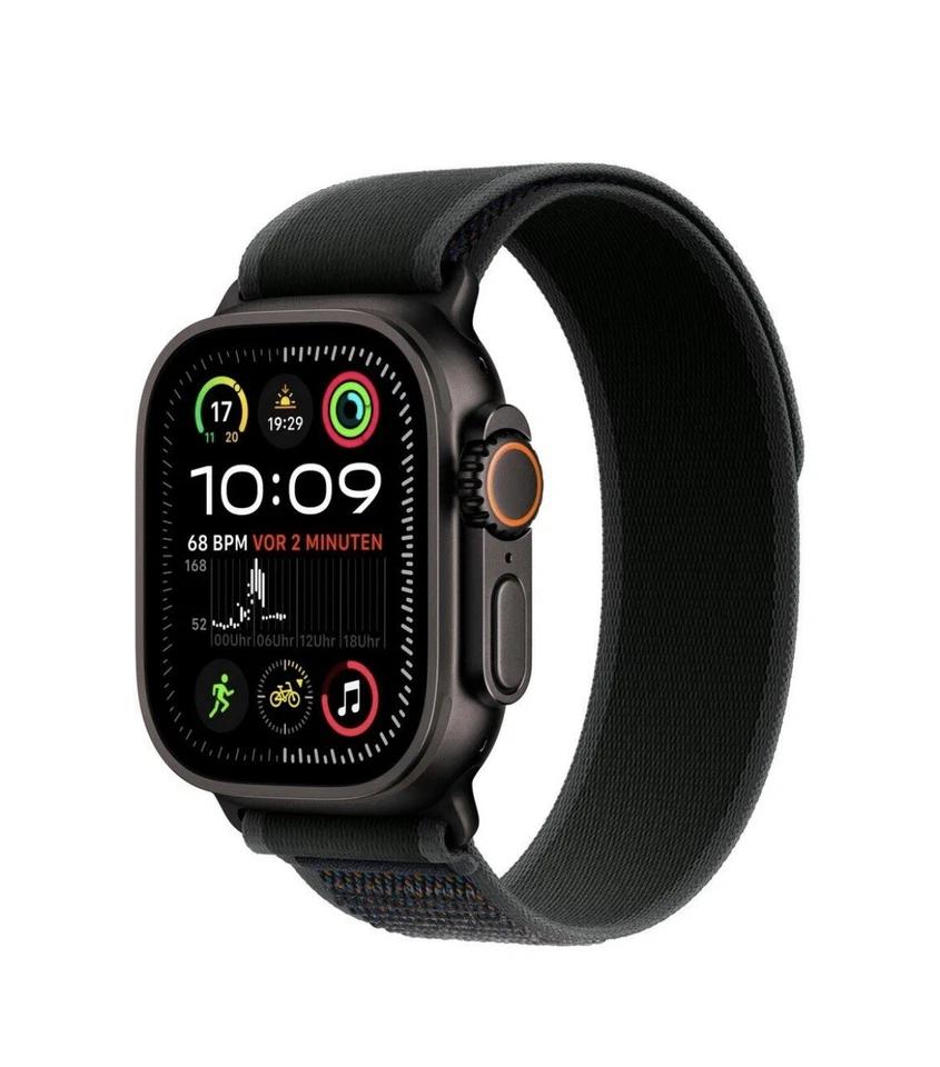 Apple Watch Ultra 2 Trail Loop Armband M/L 49 mm Titan GPS+4G schwarz NEU