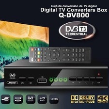 DECODER DIGITALE TERRESTRE DVB T3 HD 4K DOLBY H.265 USB SCART LAN Q-DV800