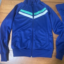Nike Jacket Womens Medium Blue Athletic Dept Track Mock Neck Full Zip Up Active 
