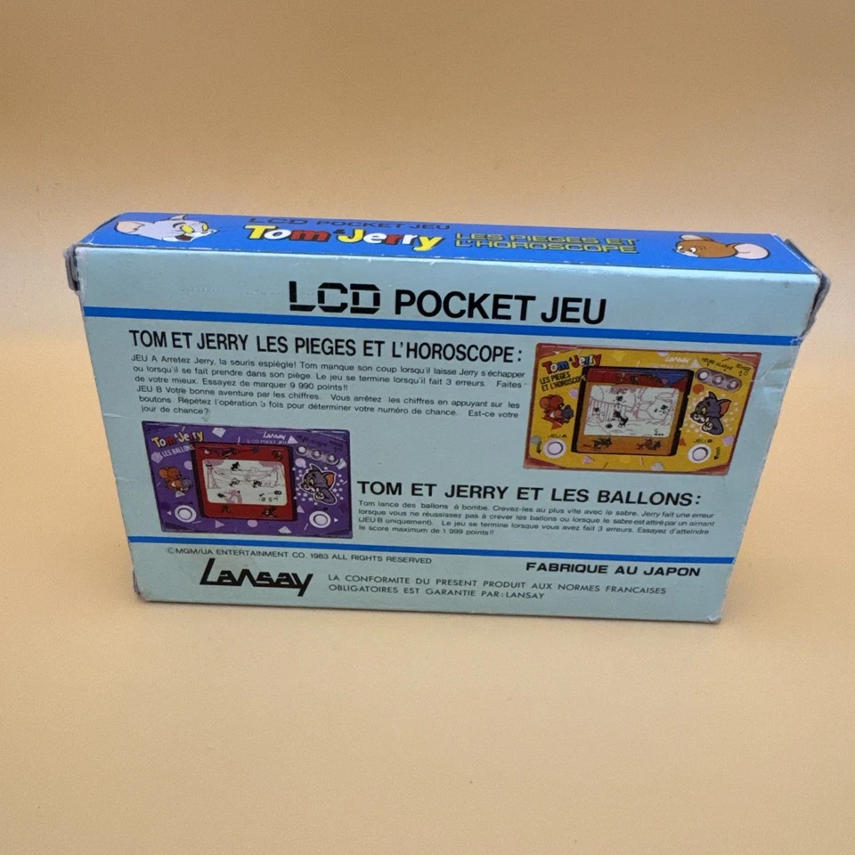 ⚠️ HS JEU LCD TOM & JERRY LES PIEGES ET L'HOROSCOPE LANSAY 1983 NO GAME & WATCH - Photo 2/4