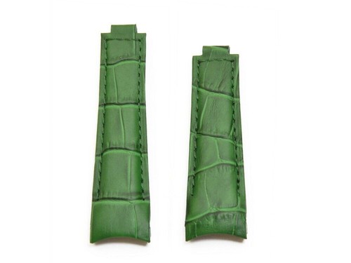 LEATHER WATCH STRAP COMPATIBLE WITH ROLEX DAYTONA SUBMARINER DEPLOYENT... - Picture 3 of 20