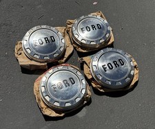 Vintage Set 1961-1966 FORD F100 F150 Truck Bottle Cap DogDish Stainless Hubcaps