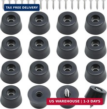 16 Pack Rubber Feet with Screws, 1" x 0.5"