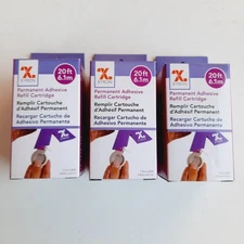 Xyron 150 Create a Sticker Refill Adhesive Cartridge 20Ft New - Lot of 3 Sealed!