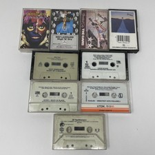 Vintage Rock Cassette Lot Of 9 AC/DC Ozzy Def Leppard Eagles ZZ Top Skynyrd Roth