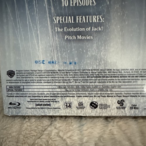 Samurai Jack: Season 5 (Blu-ray, 2017) New Sealed - 第 3/4 張圖片