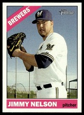 Jimmy Nelson 2015 Topps Heritage #631 Milwaukee Brewers 26069 Baseball Card