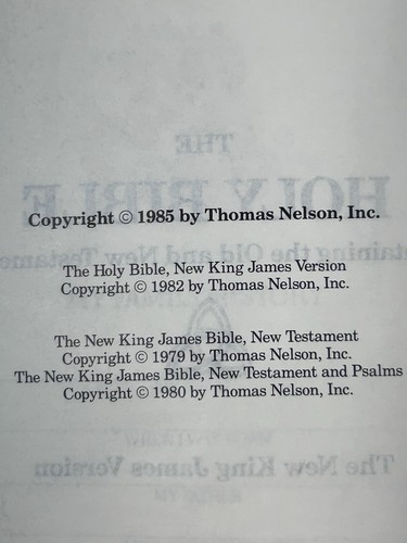 Vintage Precious Moments Holy Bible 1985 White Faux Leather King James Version - Picture 7 of 10