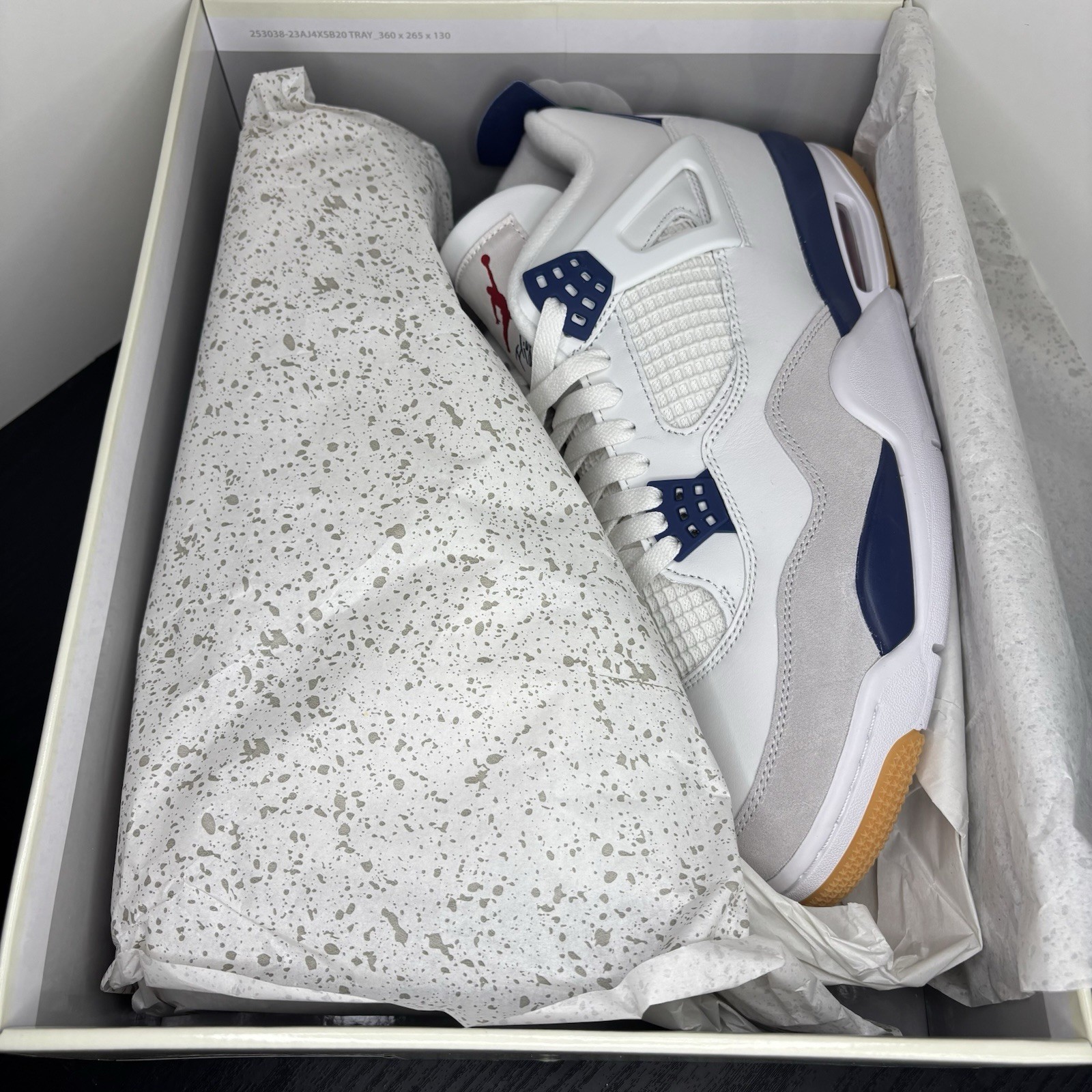 Size 12 - Nike SB x Air Jordan 4 Retro SP ‘Navy’ Men’s Sneakers (NEW) thumbnail 2