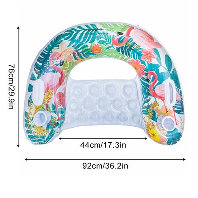Aufblasbares Pool-Float Flamingo Regenbogen Sommer Spaß Entspannung