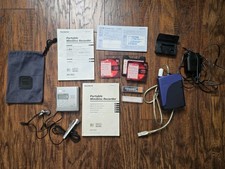 Sony MZ-R55 MD Walkman MiniDisc Recorder Silver Set Not Working